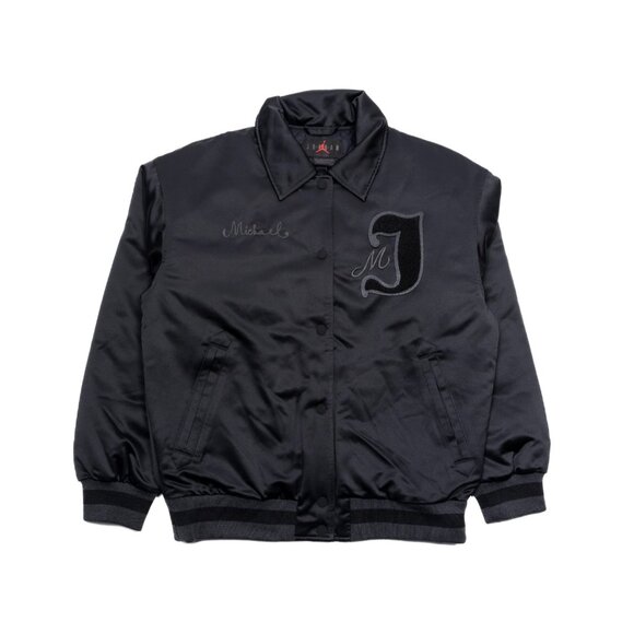 New! Nike Air Jordan Varsity Core Black Jacket for Women | Size: XS | MSRP $175 - Picture 8 of 16